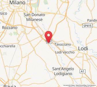 Map of Cerro al Lambro, Lombardy
