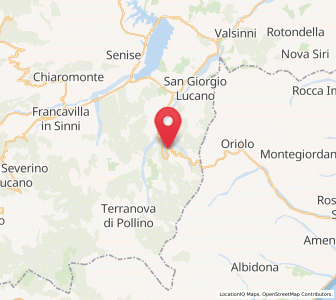 Map of Cersosimo, Basilicate