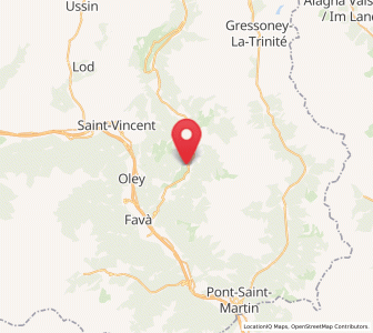 Map of Challand-Saint-Anselme, Aosta Valley