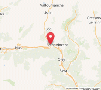 Map of Châtillon, Aosta Valley
