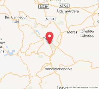 Map of Cheremule, Sardinia