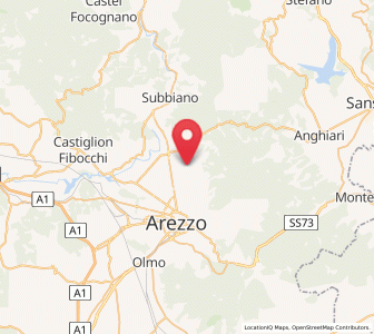 Map of Chiassa-Tregozzano, Tuscany