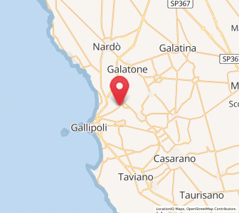 Map of Chiesanuova, Apulia