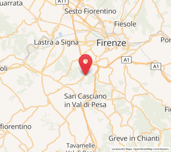 Map of Chiesanuova, Tuscany