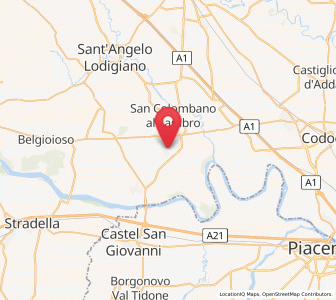 Map of Chignolo Po, Lombardy
