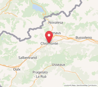 Map of Chaumont, Piedmont