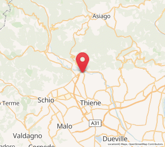 Map of Chiuppano, Veneto