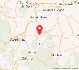 Map of Chiusano di San Domenico, Campania
