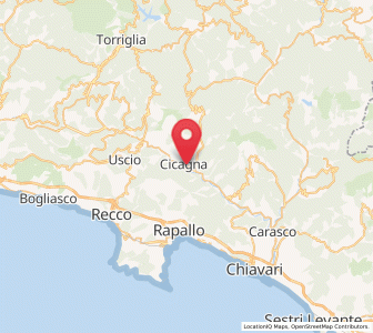 Map of Cicagna, Liguria