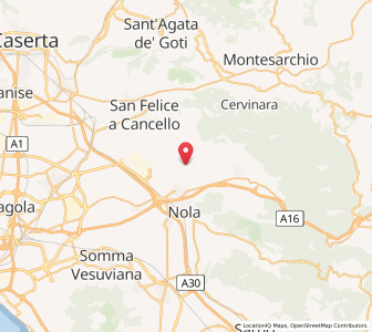 Map of Cicciano, Campania