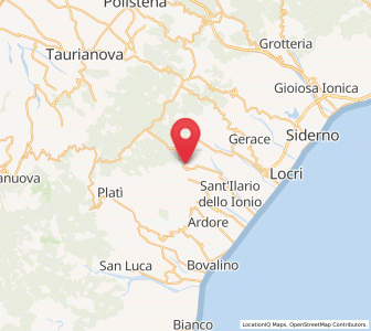 Map of Ciminà, Calabria