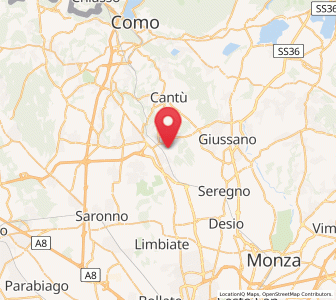 Map of Cimnago, Lombardy
