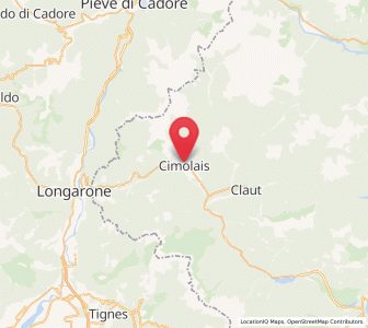 Map of Cimolais, Friuli Venezia Giulia