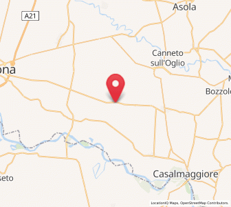Map of Cingia de'Botti, Lombardy