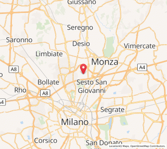 Map of Cinisello Balsamo, Lombardy