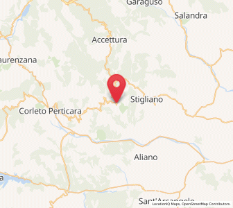 Map of Cirigliano, Basilicate