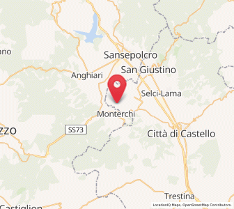 Map of Citerna, Umbria