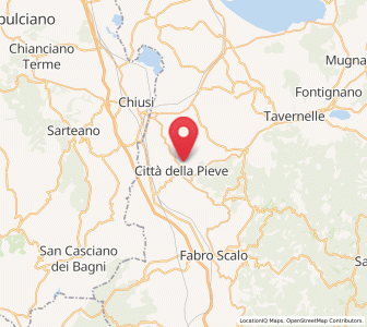Map of Città della Pieve, Umbria