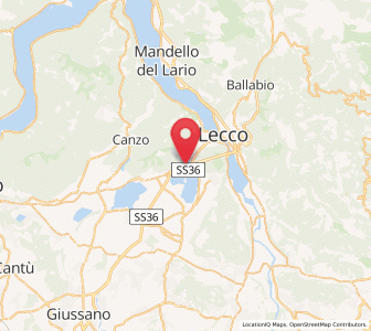 Map of Civate, Lombardy