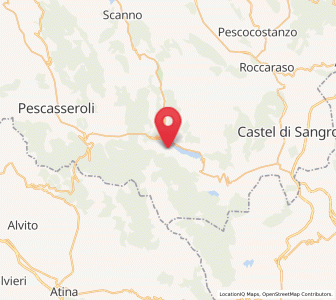 Map of Civitella Alfedena, Abruzzo