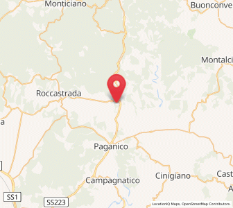 Map of Civitella Marittima, Tuscany