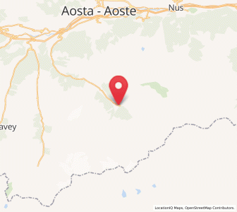 Map of Cogne, Aosta Valley