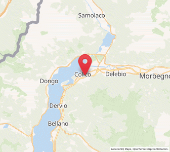 Map of Colico, Lombardy