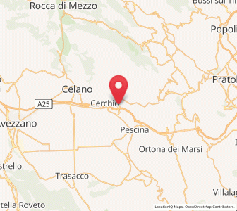 Map of Collarmele, Abruzzo