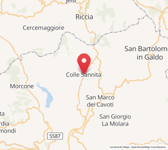 Map of Colle Sannita, Campania