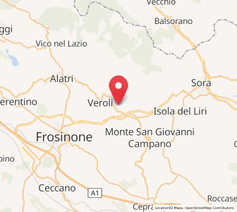 Map of Colleberardi, Lazio