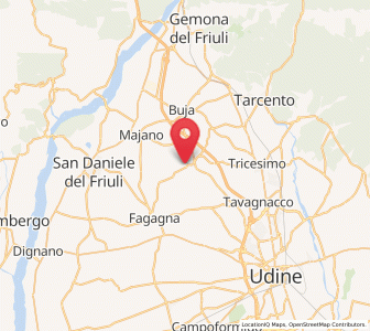 Map of Colloredo di Monte Albano-Lauzzana, Friuli Venezia Giulia