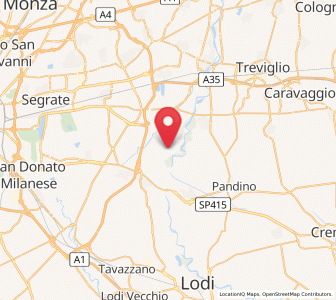Map of Comazzo, Lombardy