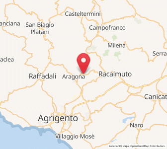 Map of Comitini, Sicily