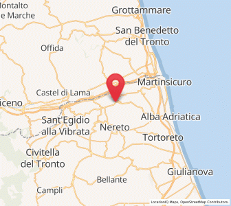 Map of Controguerra, Abruzzo