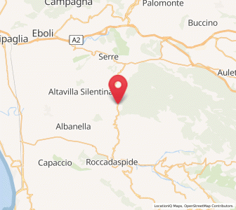Map of Controne, Campania