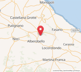 Map of Coreggia, Apulia
