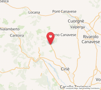 Map of Corio, Piedmont