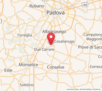 Map of Cornegliana, Veneto
