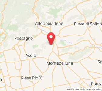 Map of Cornuda, Veneto