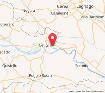 Map of Correggioli, Lombardy