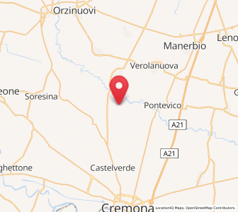 Map of Corte de' Cortesi con Cignone, Lombardy