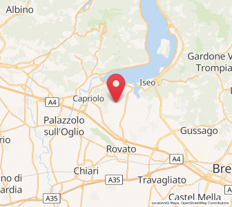Map of Corte Franca, Lombardy
