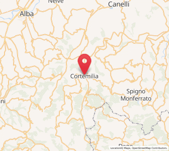 Map of Cortemilia, Piedmont