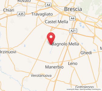 Map of Corticelle Pieve, Lombardy