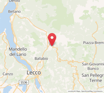 Map of Cremeno, Lombardy