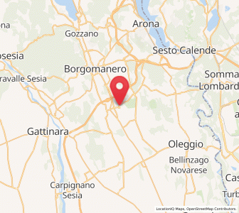 Map of Cressa, Piedmont