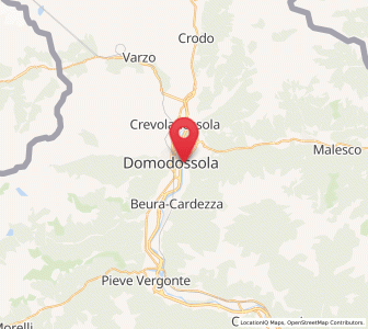 Map of Croppo, Piedmont