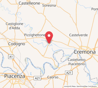 Map of Crotta d'Adda, Lombardy