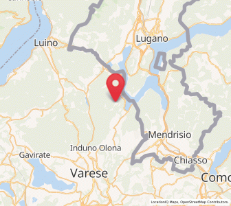 Map of Cuasso al Monte, Lombardy