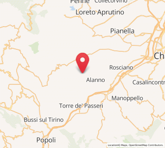 Map of Cugnoli, Abruzzo